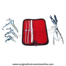 Hegar uterine dilator 3 pieces set,3-4, 5-6, 17-18, mathieu speculum, grave 3pcs